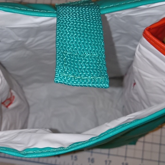 Lunch Tote Bag, Green and Red, Pre-owned - Picture 6 of 10